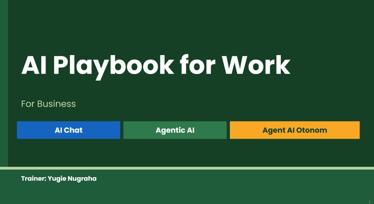 AI Playbook for Business Planning — Corporate Training